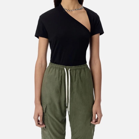 John Elliott asymmetrical T-shirt with cutouts - Picture 3 of 6